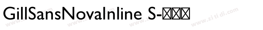 GillSansNovaInline S字体转换